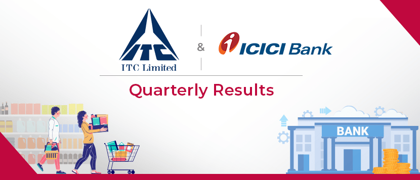 ITC and ICICI Bank Q1 results