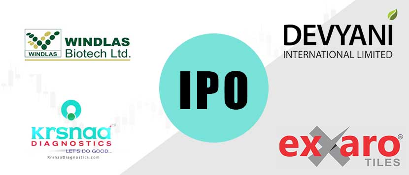 4 New IPOs - Devyani Vs Krsnaa Diagnostics Vs Exxaro Tiles Vs Windlas