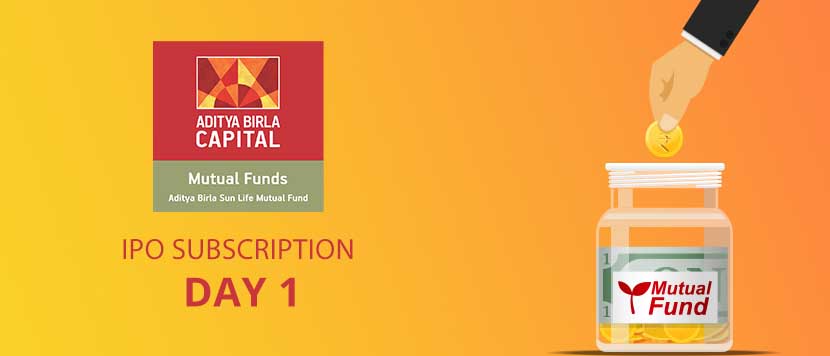 Aditya Birla Sun Life AMC IPO subscription Day 1