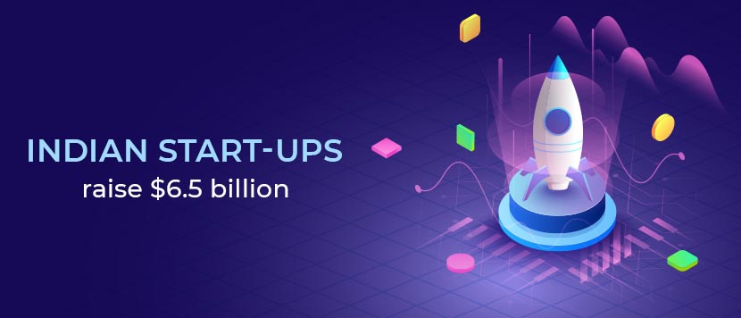 Indian start-ups raise $6.5 billion in Jun-21 quarter