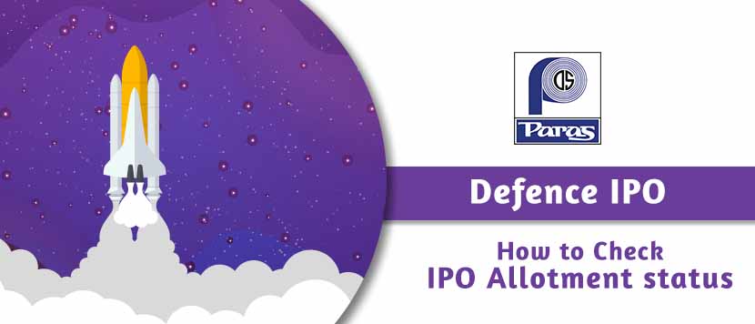 How to Check Allotment Status of Paras Defence & Space Technologies IPO