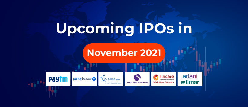 List of Upcoming IPOs in November 2021