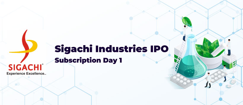 Sigachi Industries IPO - Subscription Day 1