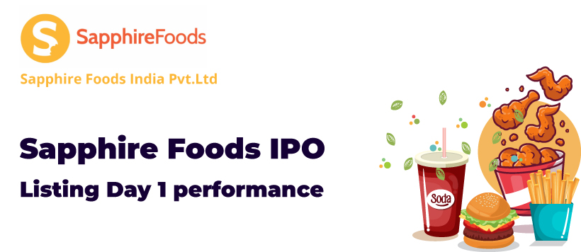 Sapphire Foods India IPO - Listing Day-1