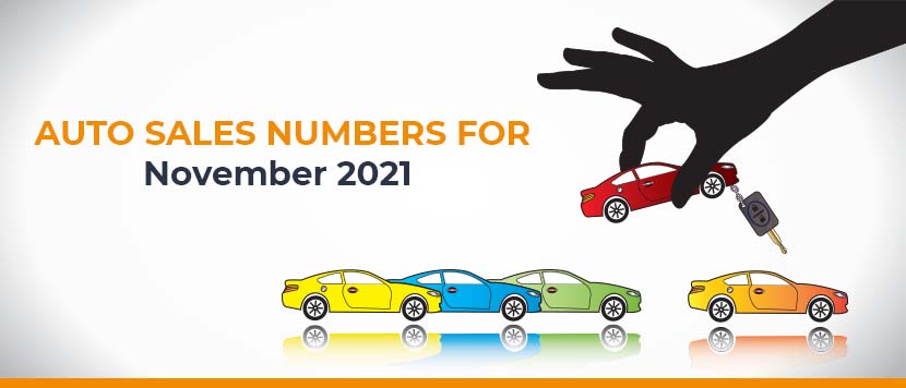 Auto Sales Numbers for November 2021