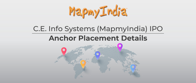 C.E. Info Systems (MapmyIndia) IPO - Anchor Placement Details