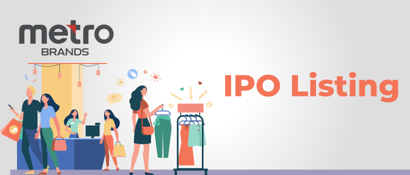 Metro Brands Ltd IPO Listing at 12% Discount