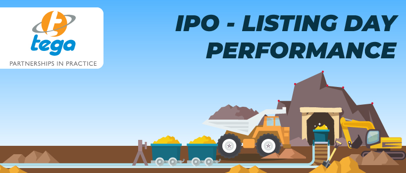 Tega Industries IPO - Listing Day