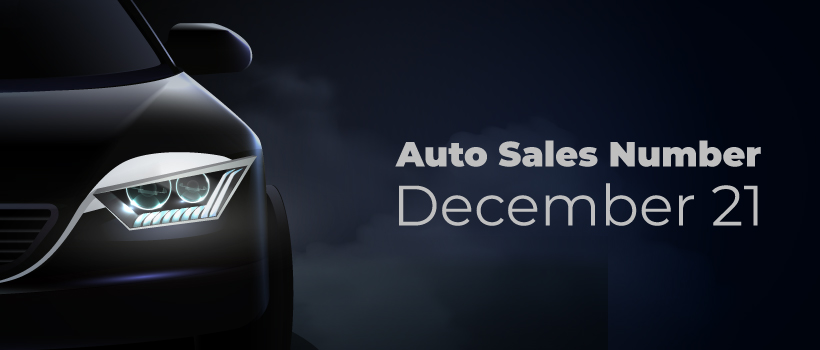 Auto sales numbers for December 2021