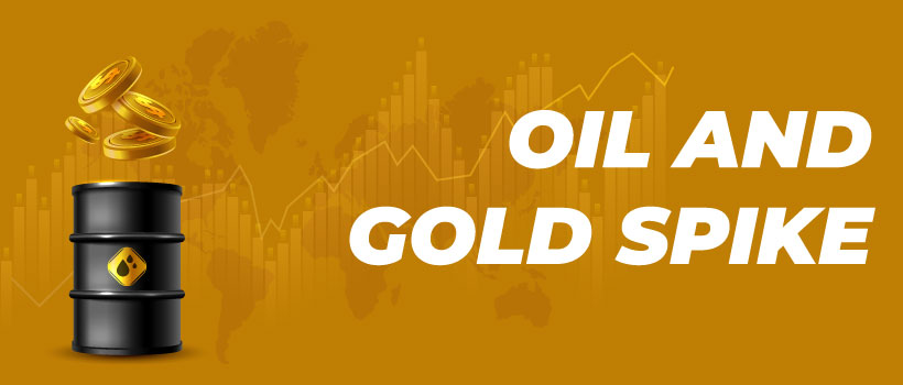 Crude Oil and Gold rally hard in year 2022