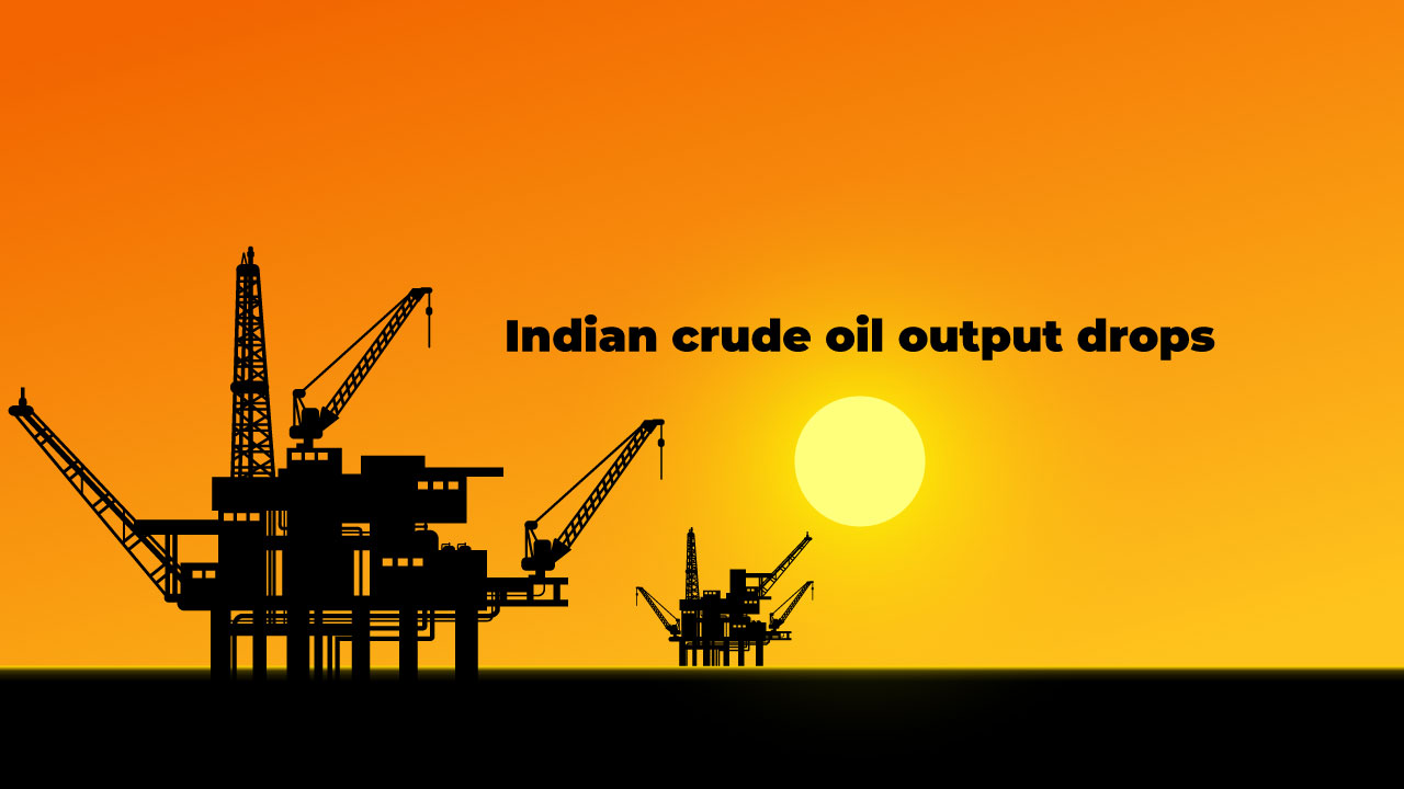 Oil Production dips in India