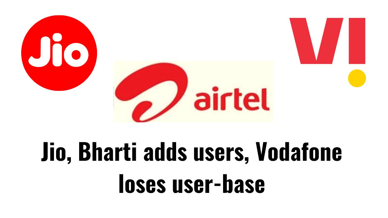 Jio, Bharti adds users, Vodafone loses user-base