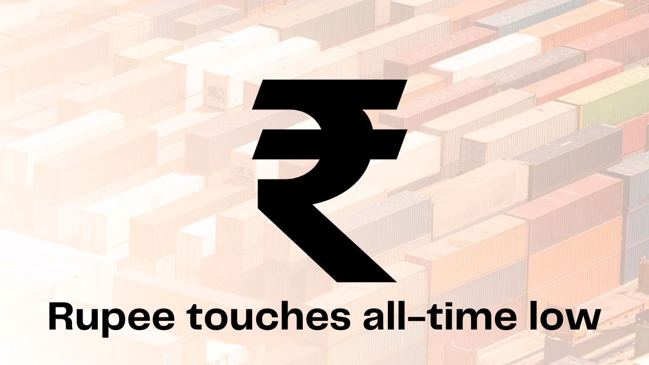 Rupee touches all-time low Rupee touches all-time low