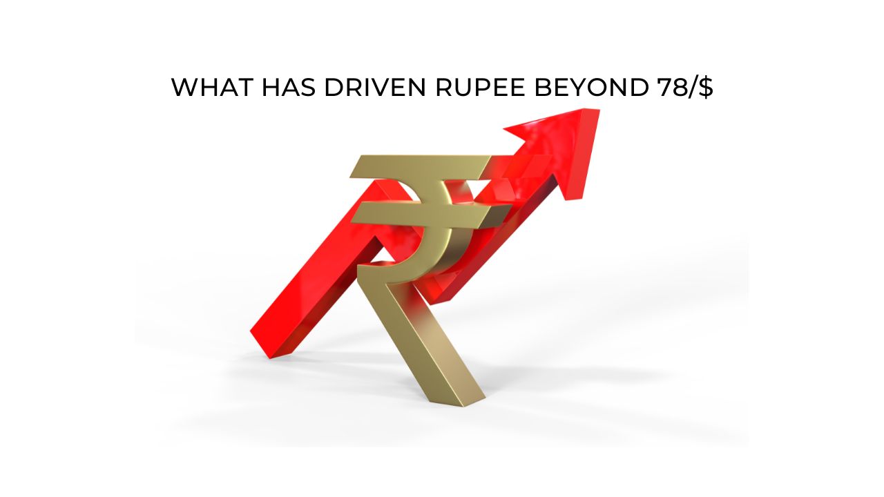 What has driven rupee beyond 78$