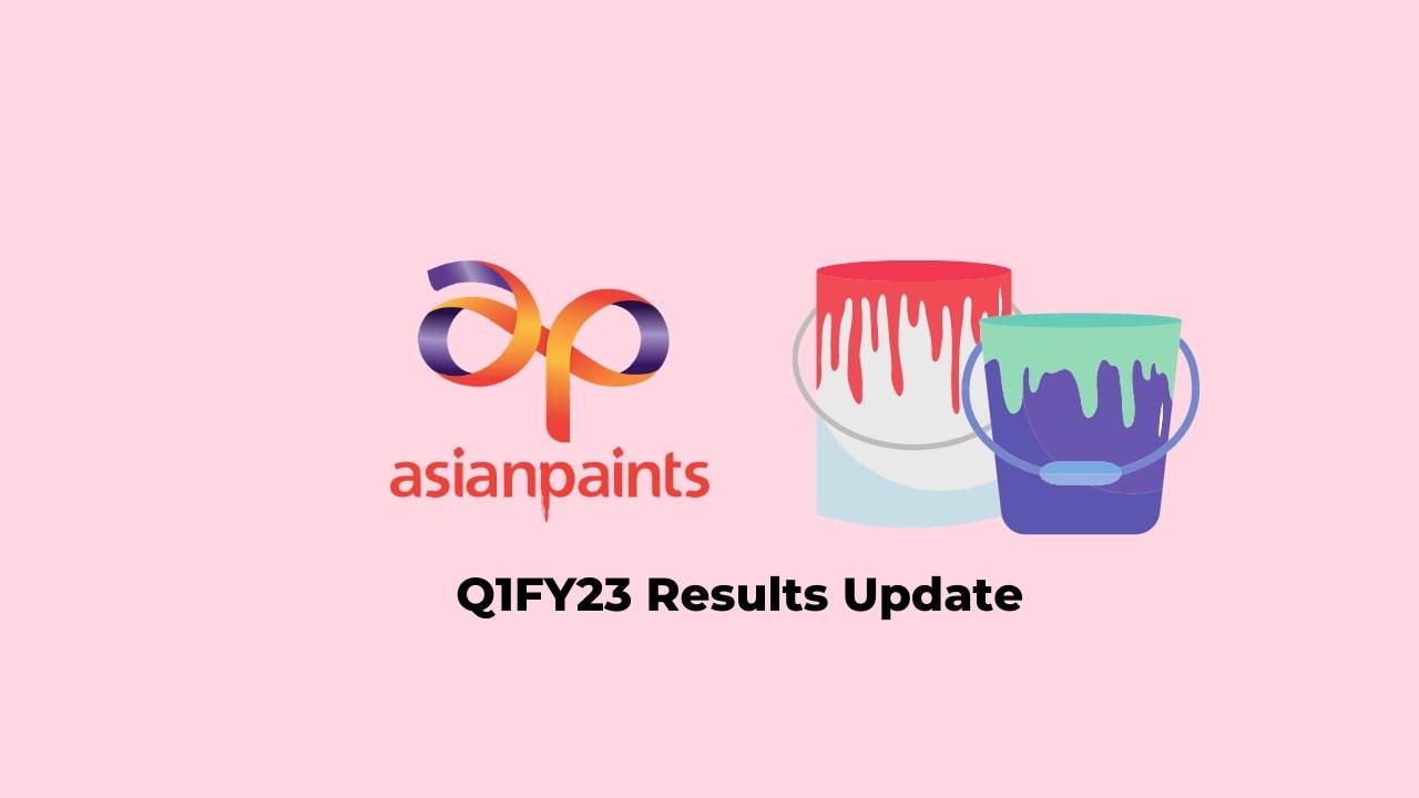 Asian Paints Q1 Results FY2023, PAT at Rs. 1036.03 crores