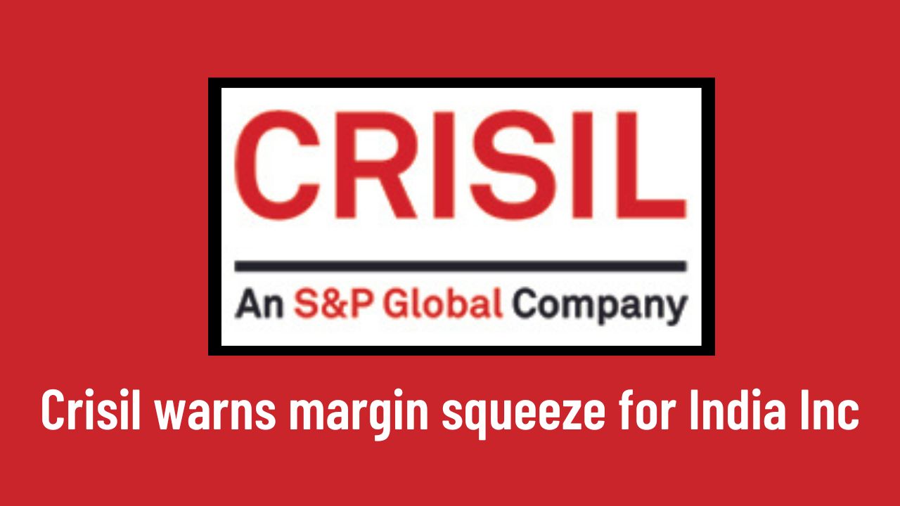 CRISIL warns of third consecutive quarter of margin squeeze