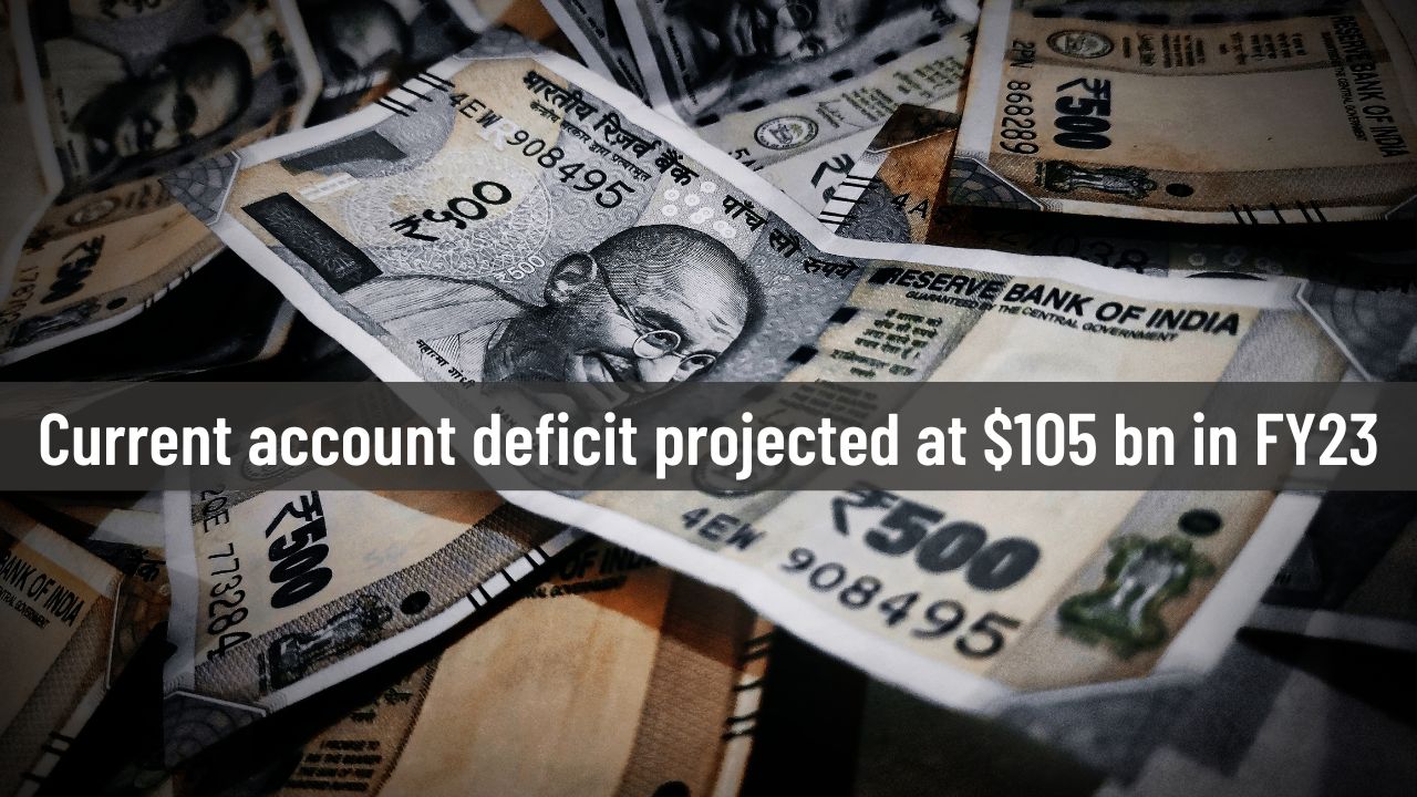 Current account deficit projected at $105bn in FY23