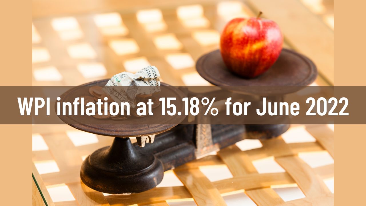 WPI inflation comes in lower at 15.18% in June 2022