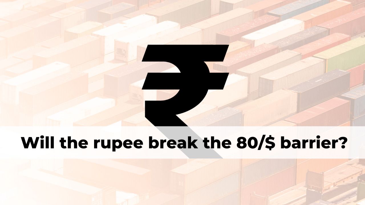 Will the Indian rupee break the 80/$ barrier?