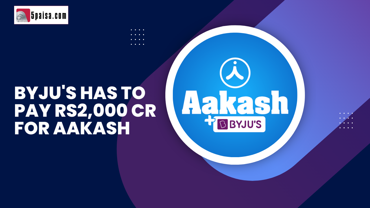 Byju's has to pay Rs2,000 cr for Aakash