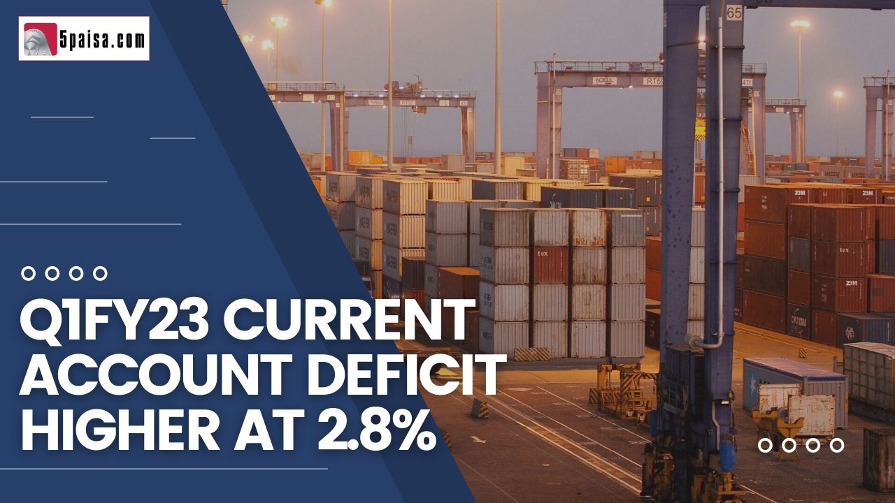 Q1FY23 current account deficit higher at 2.8%