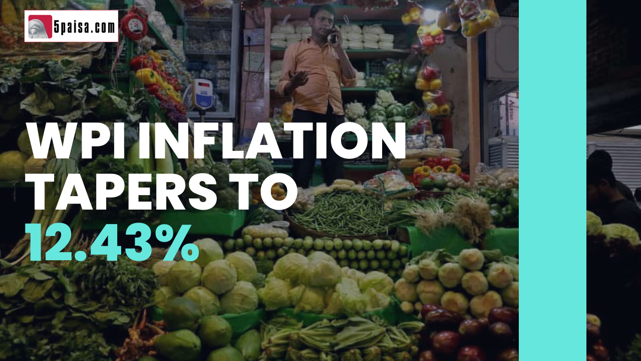 WPI inflation tapers to 12.43%