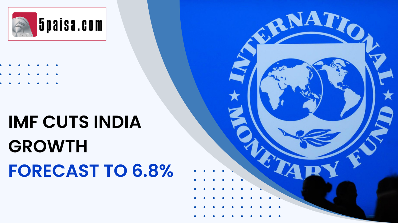 IMF cuts India growth forecast to 6.8