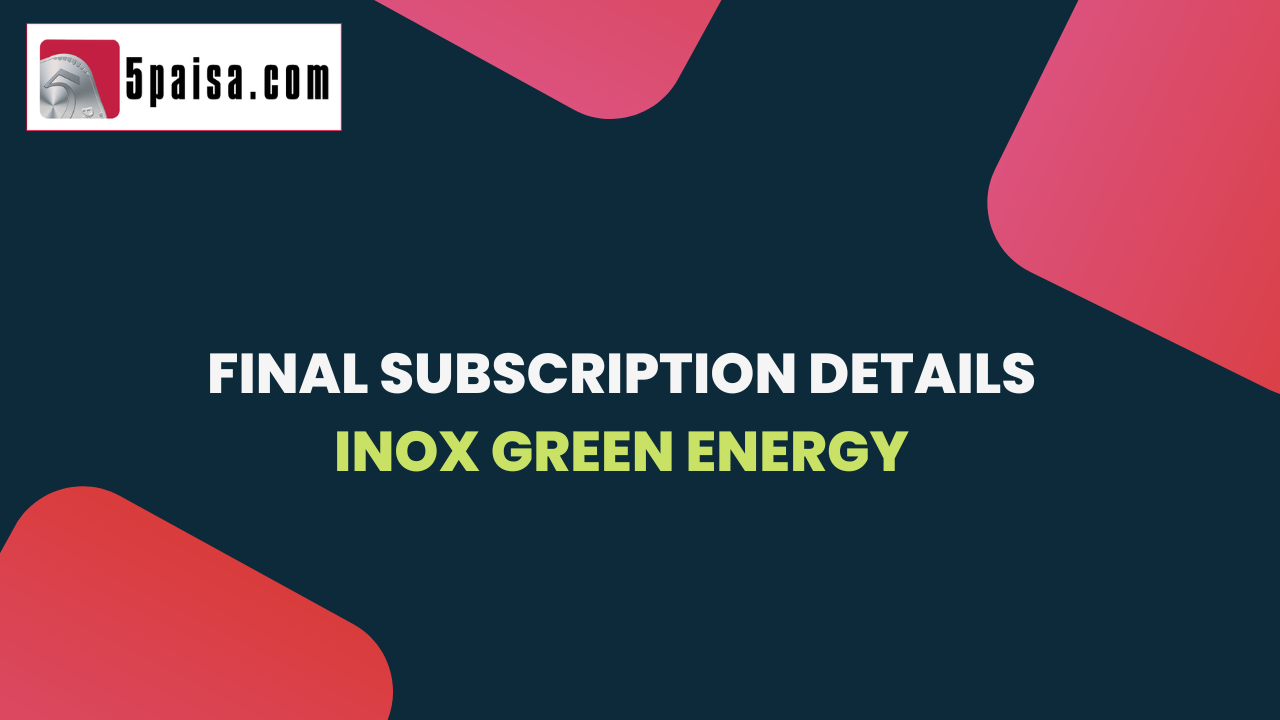 Final subscription details Inox Green Energy