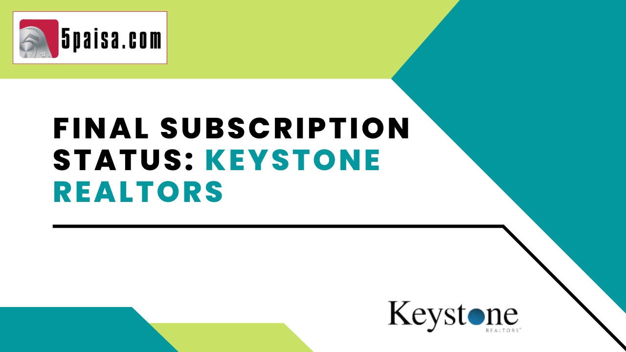 Keystone Realtors IPO (Rustomjee) subscribed 2.01 times at close