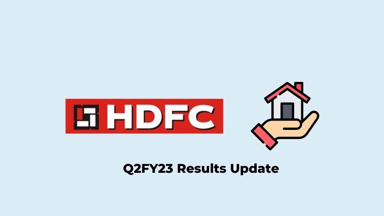 HDFC Ltd Q2 Results FY2023, PAT at Rs. 4454 crores