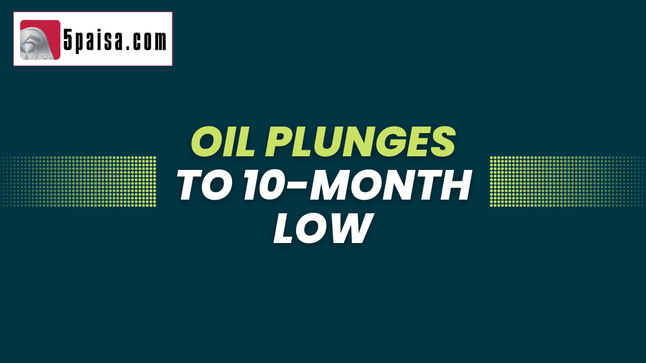 Oil plunges to 10-month low