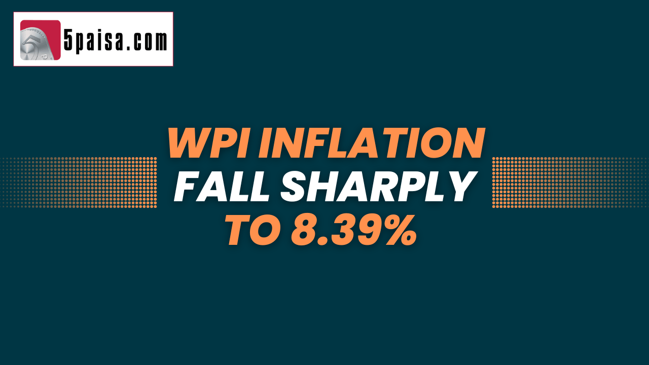 WPI Inflation fall sharply to 8.39