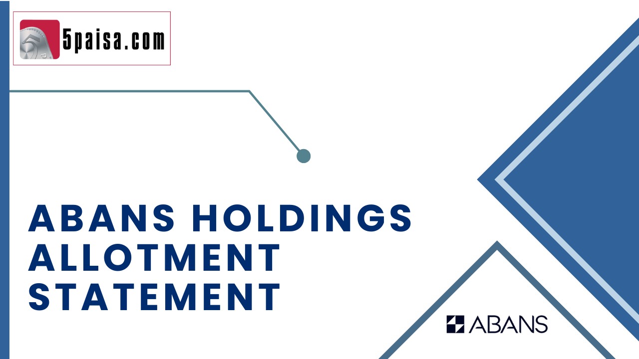 Abans Holdings Allotment statement