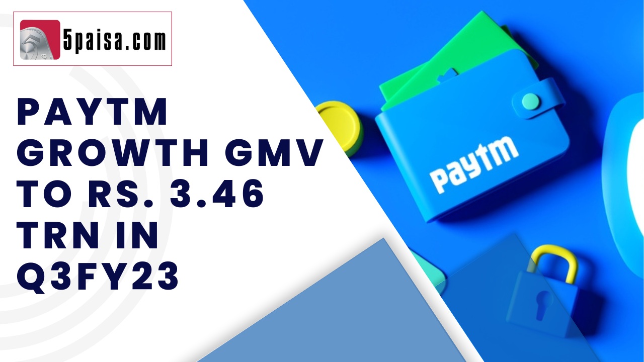 Paytm growth GMV to Rs. 3.46 trn in Q3FY23