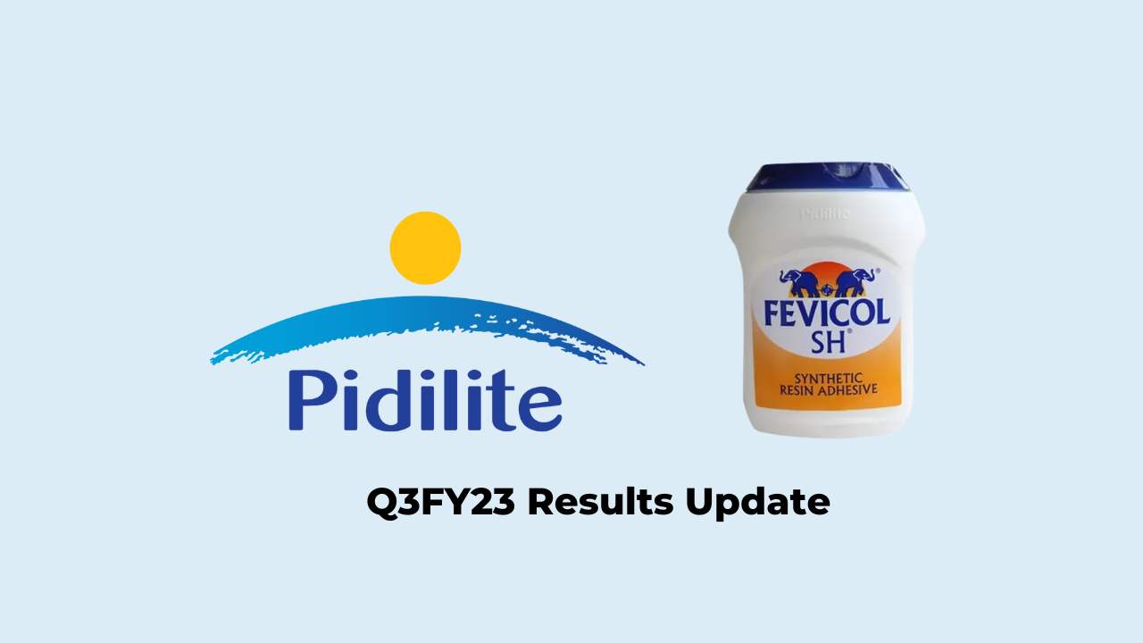 Pidilite Industries Q3 Results FY2023, Net Profit at Rs. 307.74 crores 