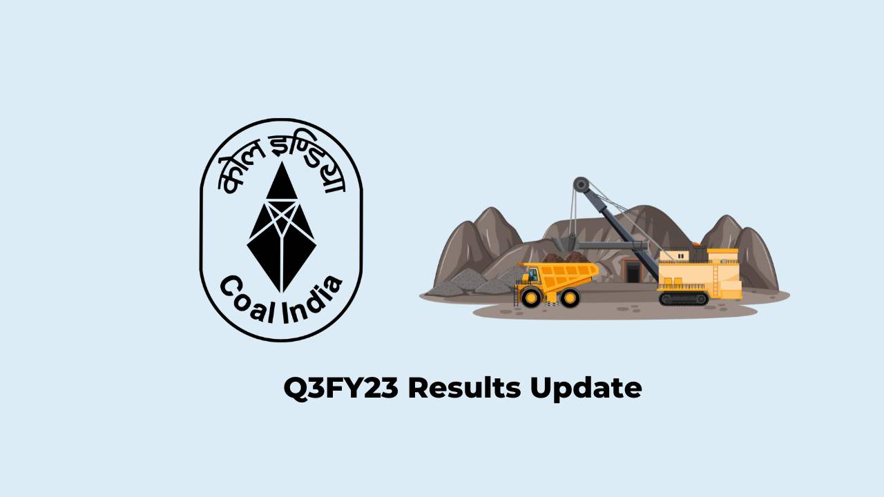 Coal India Ltd Q3 Results FY2023, PAT at Rs. 7719.11 crores