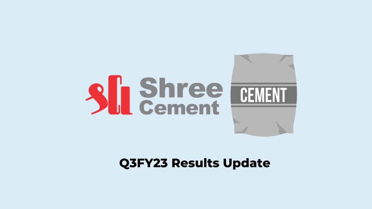 Shree Cements Q3 Results FY2023, Net profit at Rs. 276.77 crores