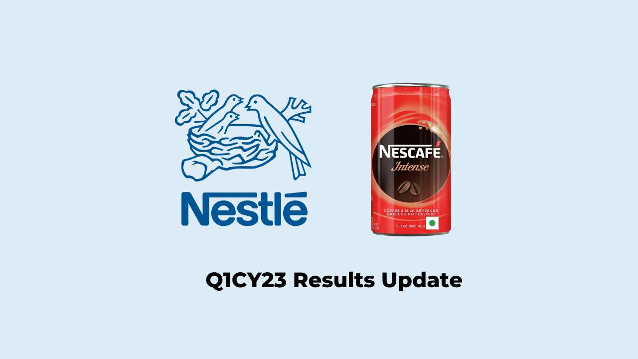 Nestle India Q1 Results CY2023, Net profit at Rs. 736.64 crores, up by 24.69%