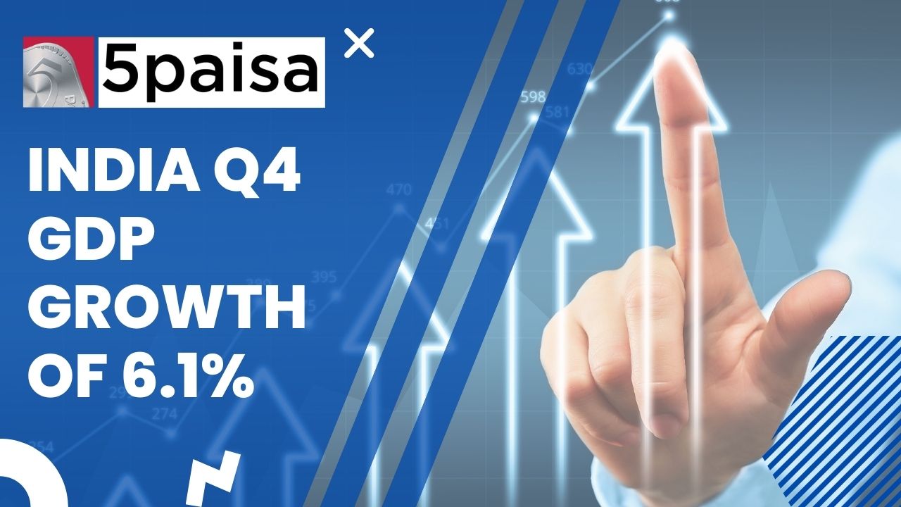 India Q4 GDP growth of 6.1%