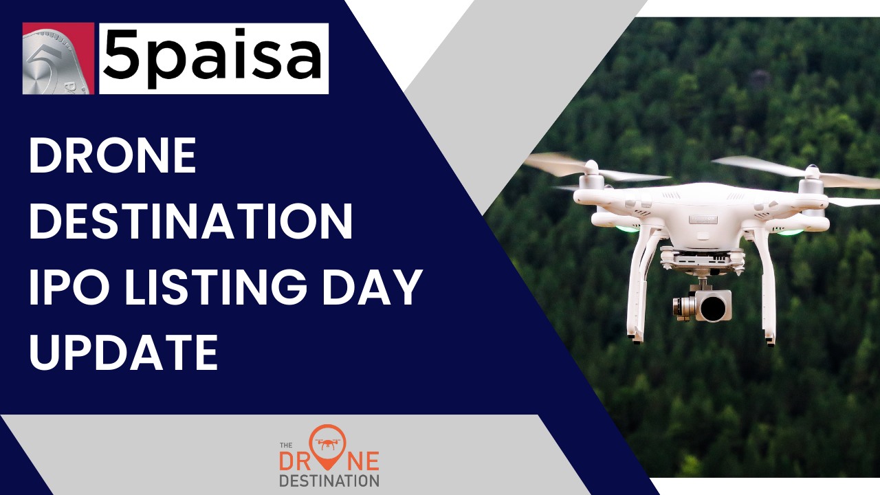 Drone Destination IPO lists at 65.31% premium, tapers later