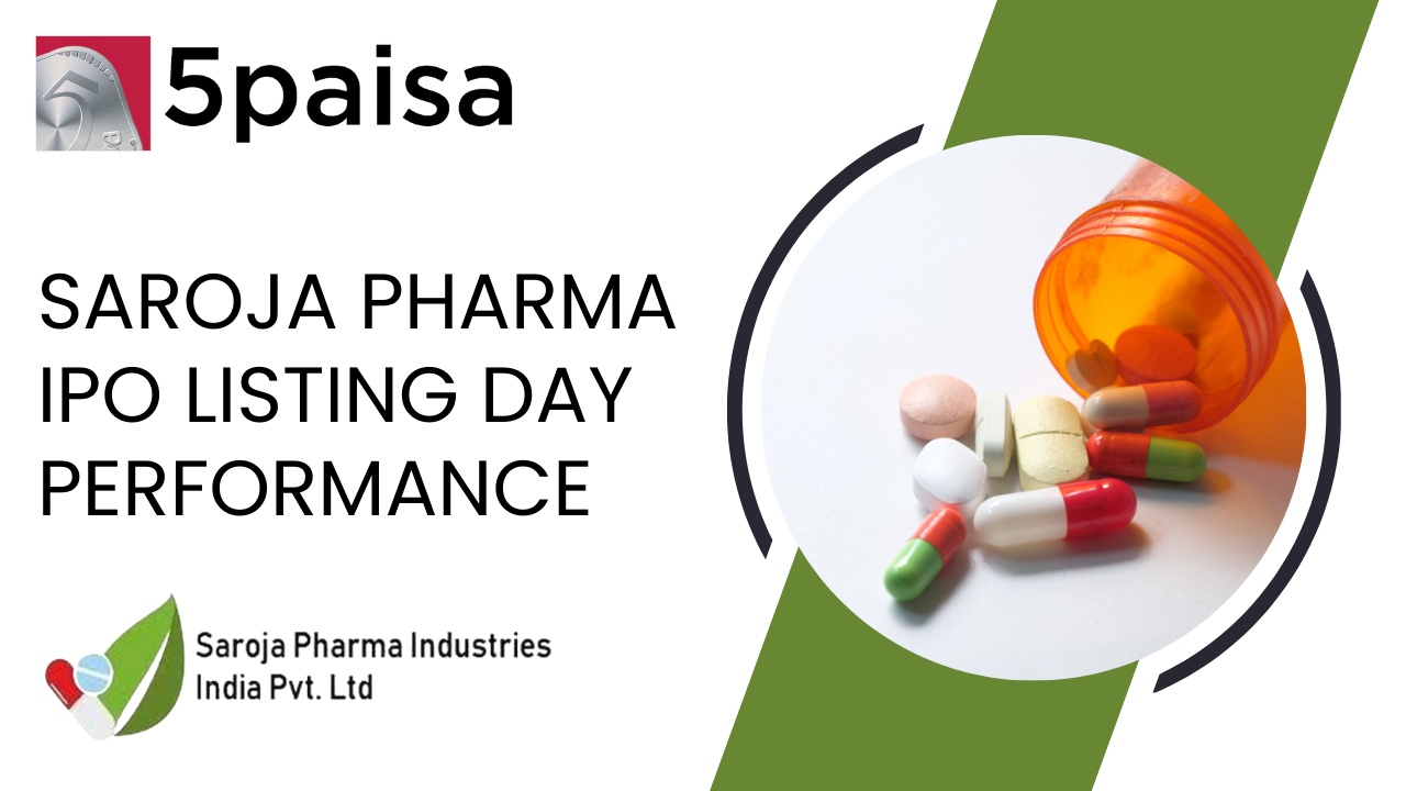 Saroja Pharma Industries IPO lists at -22.62% discount, then hits upper circuit
