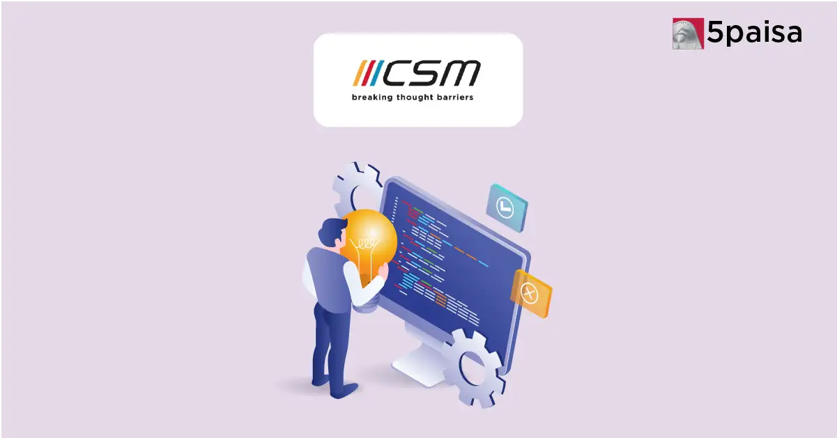 CSM Technologies IPO allotment with coding setup and gears
