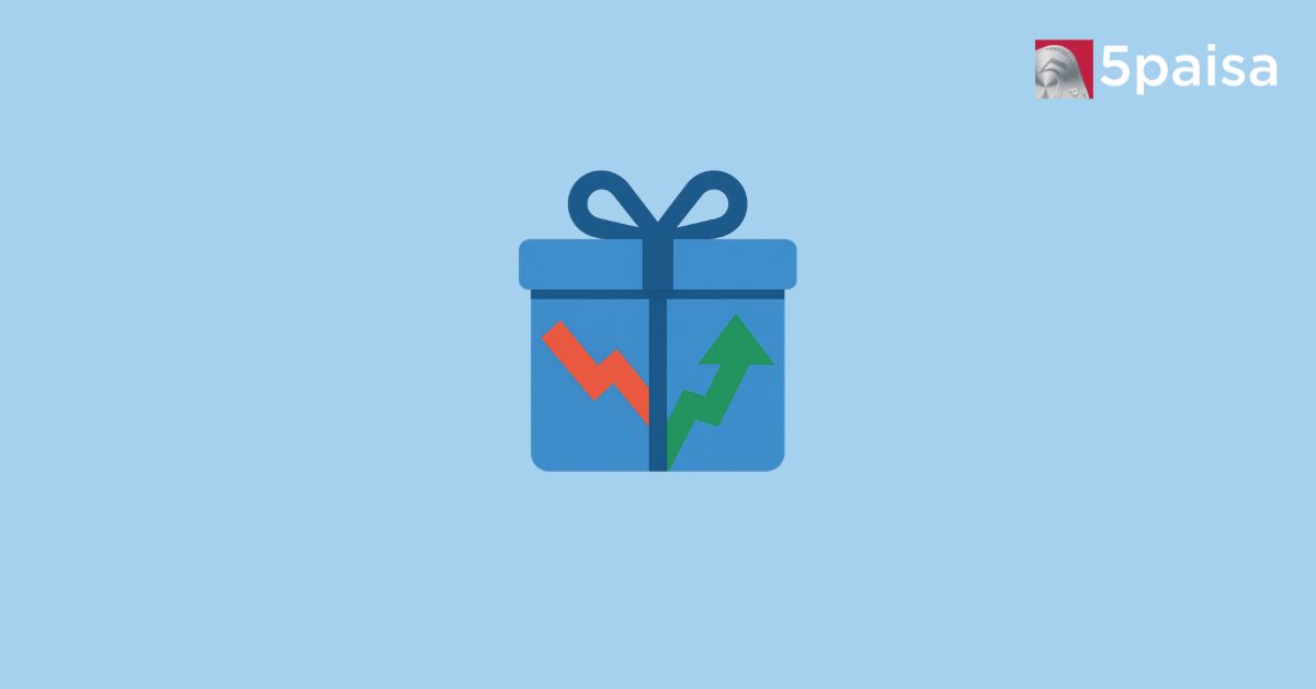 Gift Nifty concept with box, up-down arrows