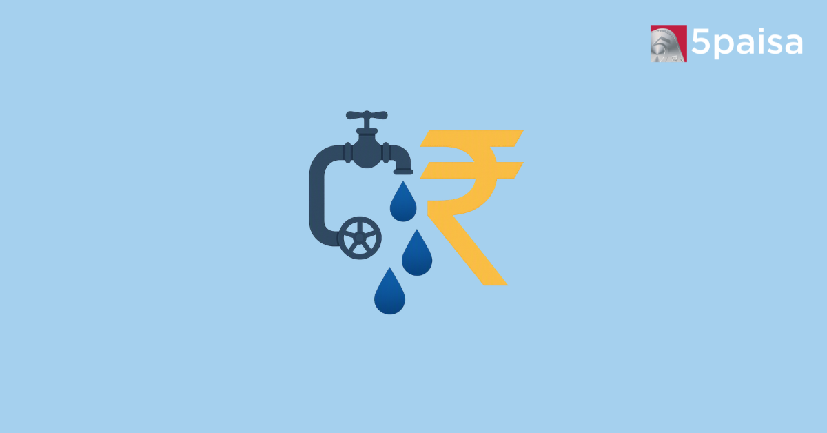FAR route FPI inflows illustrated as water flow into Indian rupee symbol