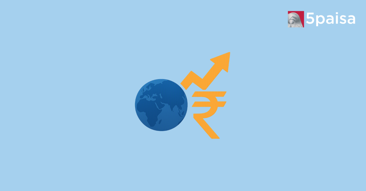 Tax relief spurs global demand for Indian bonds shown with globe and rising rupee