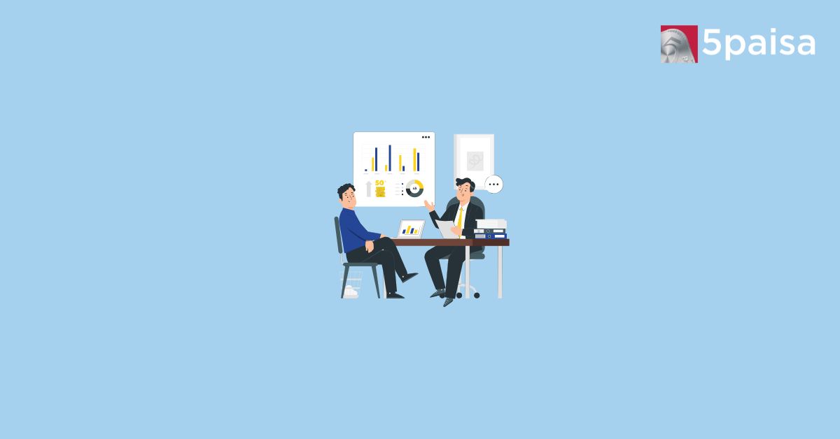 Corporates analysing charts and graphs