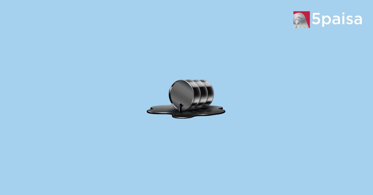 Illustration of crude oil barrel