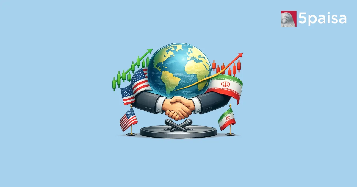 Gift Nifty concept showing U.S.-Iran talks and global market rally