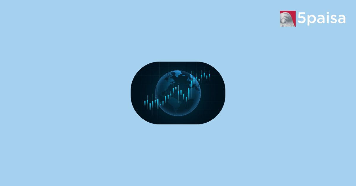 Illustration of globe with charts