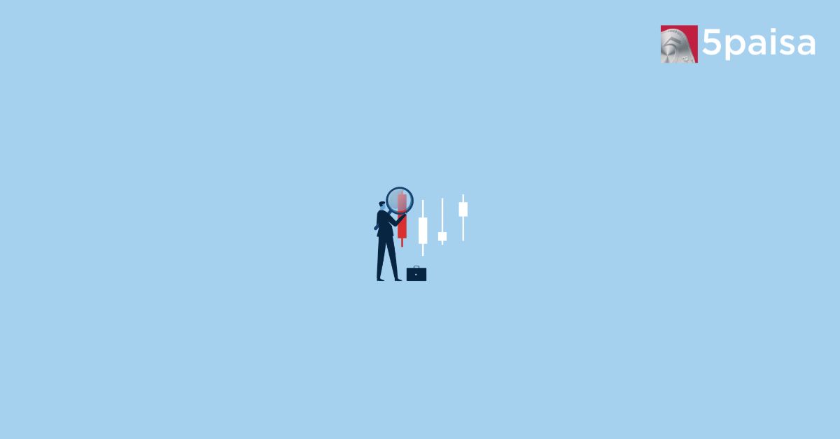 Illustration of a person watching stock chart